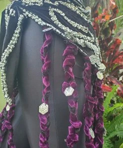 Bellydance Braided Fringe Hip Scarf 25167 Hip Scarves