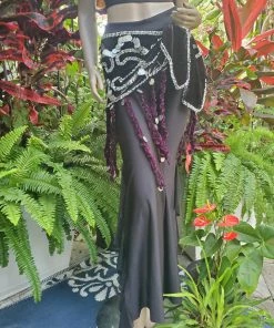 Bellydance Braided Fringe Hip Scarf 25167 Hip Scarves