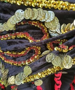 Bellydance Braided Fringe Hip Scarf 25168 Hip Scarves