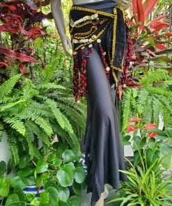 Bellydance Braided Fringe Hip Scarf 25170