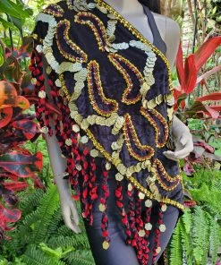 Bellydance Braided Fringe Hip Scarf 25170