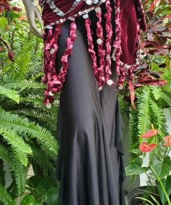 Bellydance Braided Fringe Hip Scarf 25172 Hip Scarves