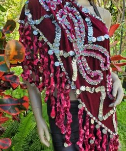 Bellydance Braided Fringe Hip Scarf 25172 Hip Scarves