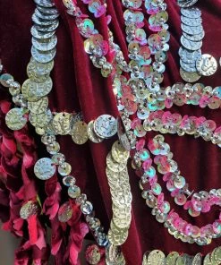 Bellydance Braided Fringe Hip Scarf 25172 Hip Scarves