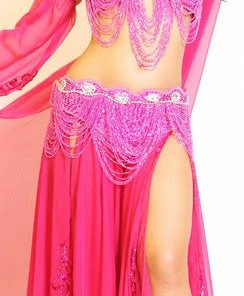 Bellydance Bra&Belts Liquid Jewel Bra And Belt