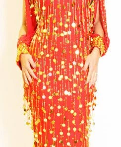 Bellydance All Folkloric Galabeya Fringe Dress 23143