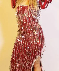 Bellydance Galabeya Fringe Dress 23798 All Folkloric