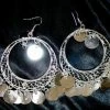 Bellydance Hoop And Coin Earrings
