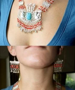 Bellydance Scarab Necklace And Earri