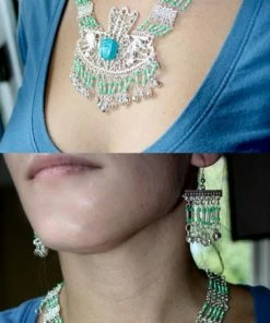 Bellydance Scarab Necklace And Earri