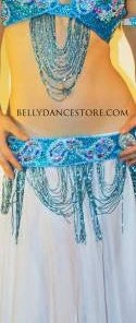 Bra&Belts Mumtaz Light Blue Bra And Belt