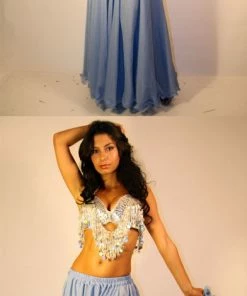 Bellydance Blue Skirt