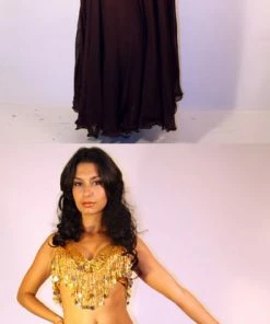 Bellydance Two Tone Color- Reversible Skirt All Skirts
