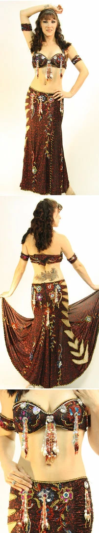 Bellydance Costumes Egyptian Bloom Collection Costume 4 Bellydance Costumes Egyptian Bloom Collection Costume