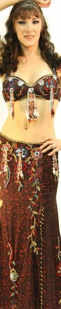 Bellydance Costumes Egyptian Bloom Collection Costume 3 Bellydance Costumes Egyptian Bloom Collection Costume