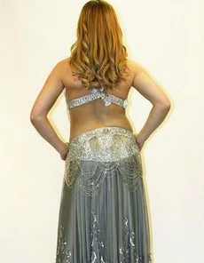 Bellydance Bra&Belts Liquid Jewel Bra And Belt Set