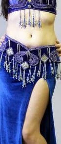 Bellydance Bra&Belts Velvet Spice Bra And Belt Set