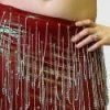 Bellydance Burgundy Beaded Skirt All Skirts