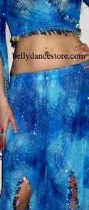 Bellydance Sequin Tie Top And Pants Harem Pants