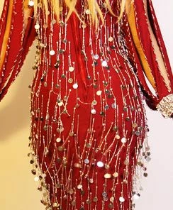 Bellydance Galabeya Fringe Dress 23798 All Folkloric