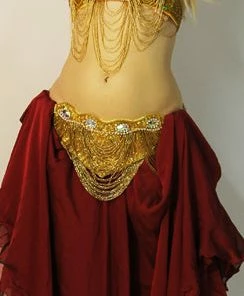 Bellydance Double Layered Chiffon Skirt 23759