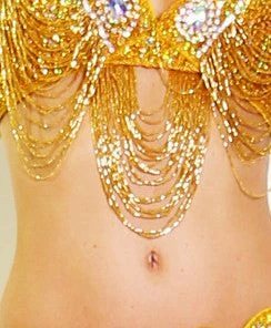 Bellydance Bra&Belts Liquid Gold (A)