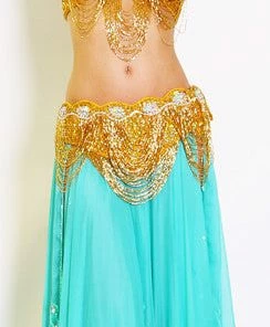 Bellydance Liquid Gold (AA) Bra&Belts