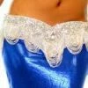 Bellydance Large Blue Lycra Skirt All Skirts