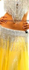 Bellydance Yellow Glow Skirt All Skirts