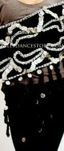 Bellydance Braided Fringe Hip Scarf 25167 Hip Scarves
