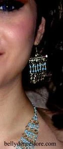 Bellydance Scarab Necklace And Earrin Jewelry